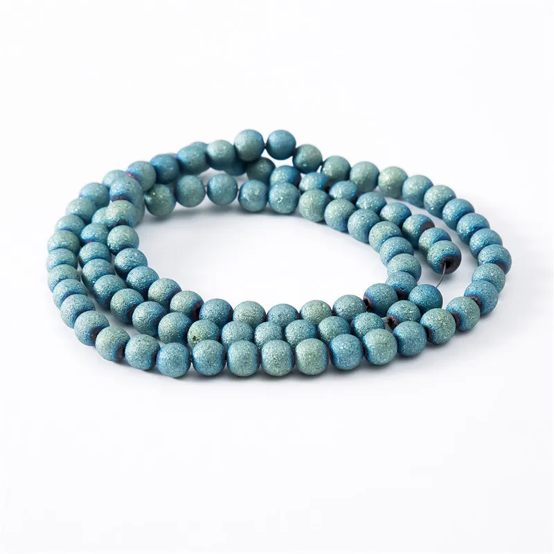

70pcs/100pcs 4/6/8mm Frosted Spacer Beads Findings for DIY Jewelry Making Bracelet Necklace Handmade Accessories for Jewelry