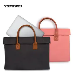 Для женщин сумка Для женщин сумки Тетрадь сумка для Macbook Pro 15 ноутбук сумка 15,6 Портфели Новинка 2017 года дизайн рукава сумка YNMIWEI