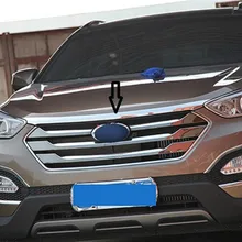 Аксессуары из нержавеющей стали подходят для 2013 hyundai Santa Fe Santafe IX45 накладка на двигатель хромированный капот