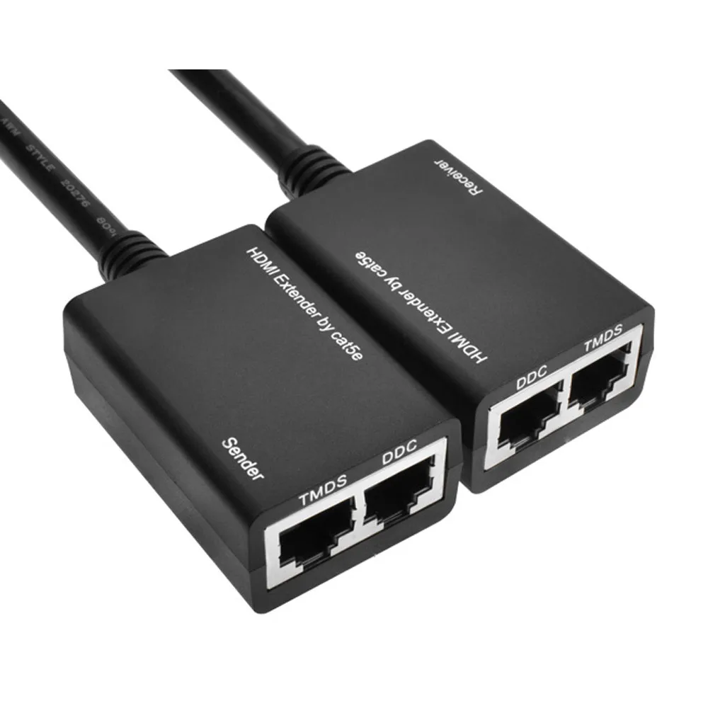 HIPERDEAL HDMI по RJ45 CAT5e CAT6 LAN Ethernet балун расширитель ретранслятор до 100ft1080P Oct30 HW