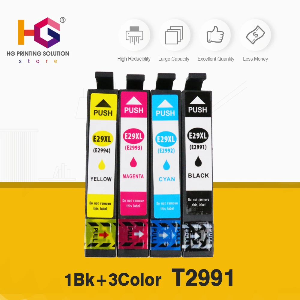T2991 чернила 29XL чернильные картриджи для принтера для Epson Expression Home XP-235 XP-332 XP-335 XP-432 XP-435 - Цвет: 1BK 1C 1M 1Y t2991