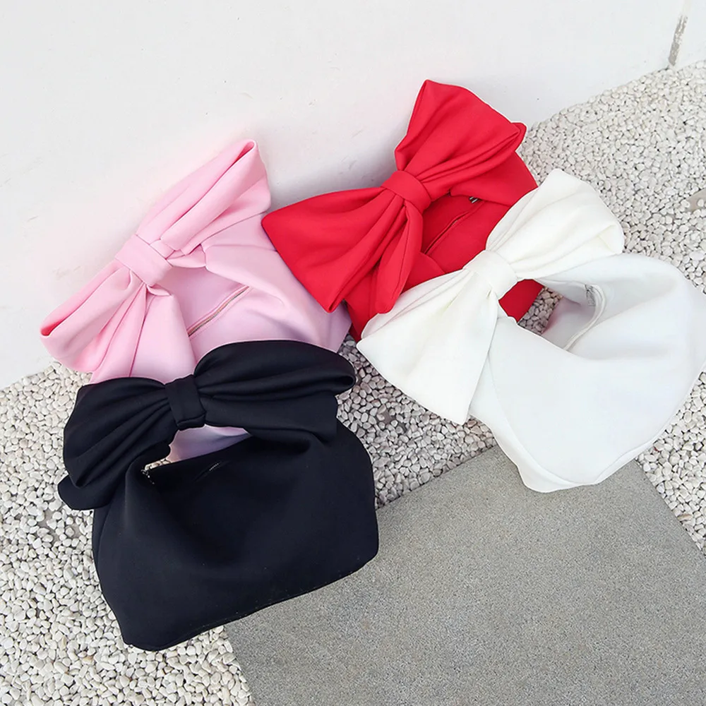 Женские бумажники из хлопка с милым бантом, Космический модный кошелек, женские кожаные сумки Carteira Feminina, черный, розовый, белый, красный