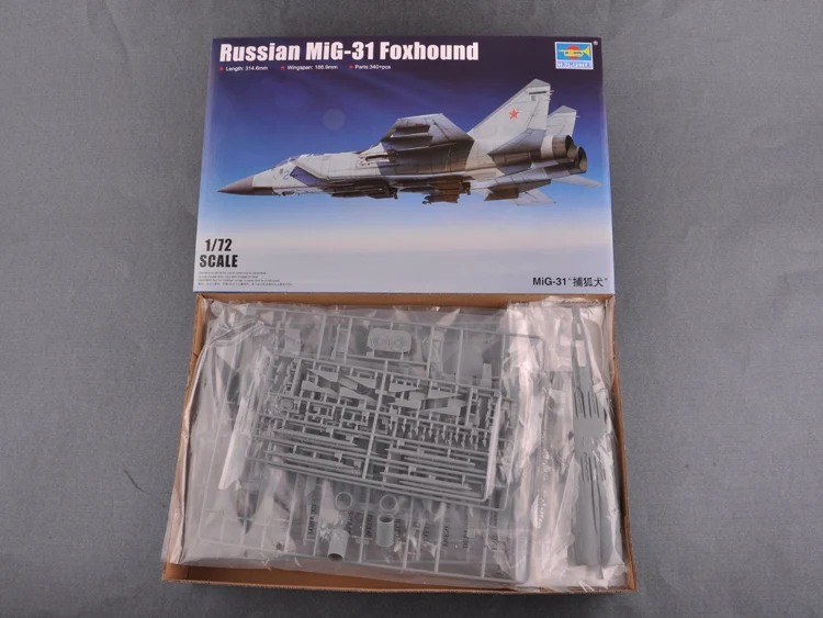 Труба 01679 1: 72 Российской миг-3" Foxhound" перехватчик модель сборки