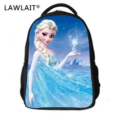 3D Bolsos de Escuela Los Niños Elsa Anna Bolsas Mochila de Dibujos Animados Para Niños Niñas niños Bolsas Mochila Infantil de Primer Grado