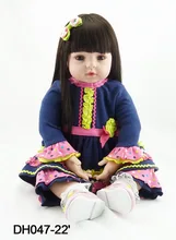 The new vinyl reborn baby dolls lifelike silicone simulated doll newborn toddler brinquedos christmas new year boutique gifts