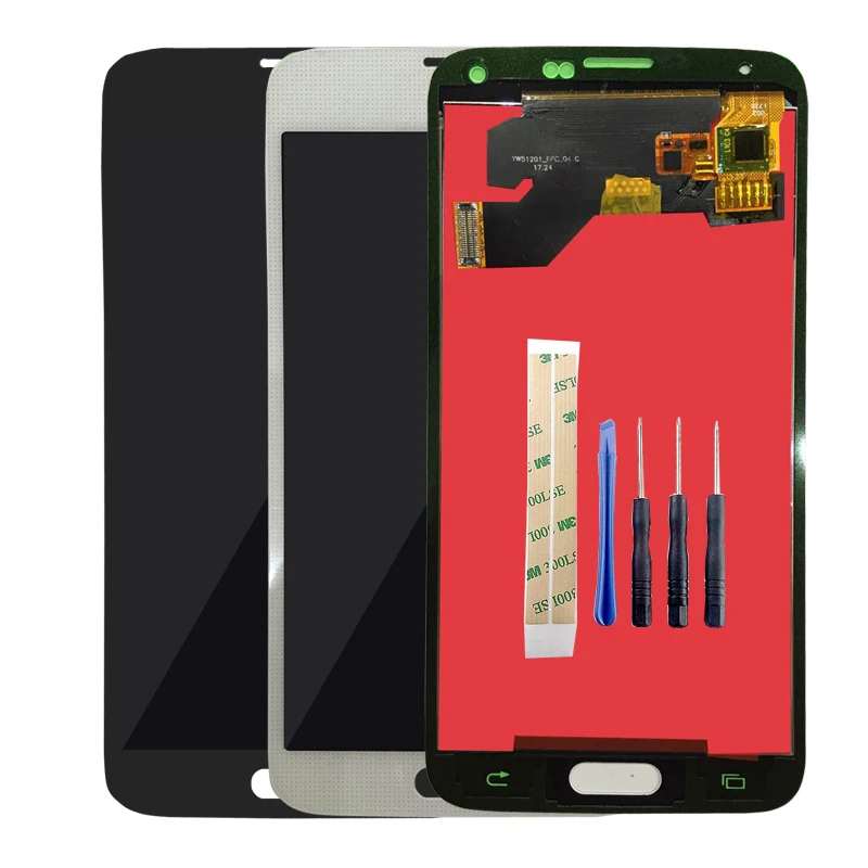 

For Samsung Galaxy S5 LCD SM-G900 SM-G900F G900 LCD Display Touch Screen Digitizer Assembly for Samsung S5 Screen