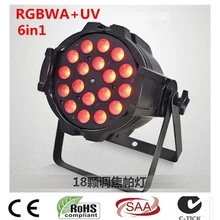 Горячая 18X18 Вт RGBWA UV 6в1 светодиодный зум Номинальный Luce led effetto luce dj dmx luci