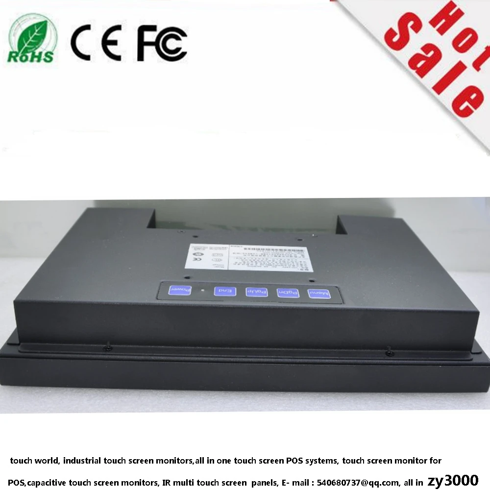 2017 Rushed Hmi New Stock 4:3 1024*768 Waterproof Open Frame Metal Casing Usb Vga Input Touch Screen Monitor For Industrial