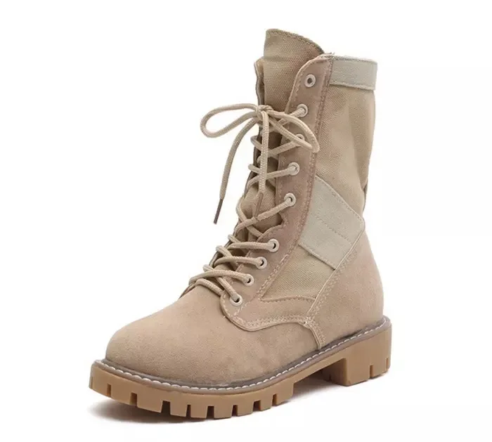 

Ladies High Heel Boots Zipper Solid Color Thick Heels Boot Office Lady Daily Dating Winter Female Warm