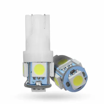 

NEW Arrivals Car Styling 2PCS T10 LED 5050 SMD5 W5W 194 Interior Panel Car Door Reading Dome light License Plate Trunk Lamp