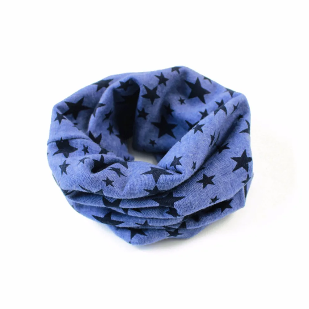 

New Baby Winter Warm Girls Boys Stars Collar Scarf Children O Ring Neck Scarves