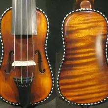 Барокко Стиль SONG бренд пошет Скрипка 5 5/", редкий большой инкрустированный фиолетовый#4058