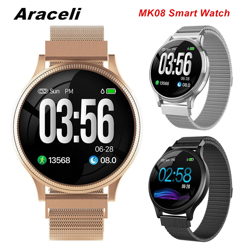

MK08 Smart Watch Fitness Tracker IP67 Waterproof Blood Pressure Smartwatch Heart Rate Monitor sports watch MK08 Smart Watch