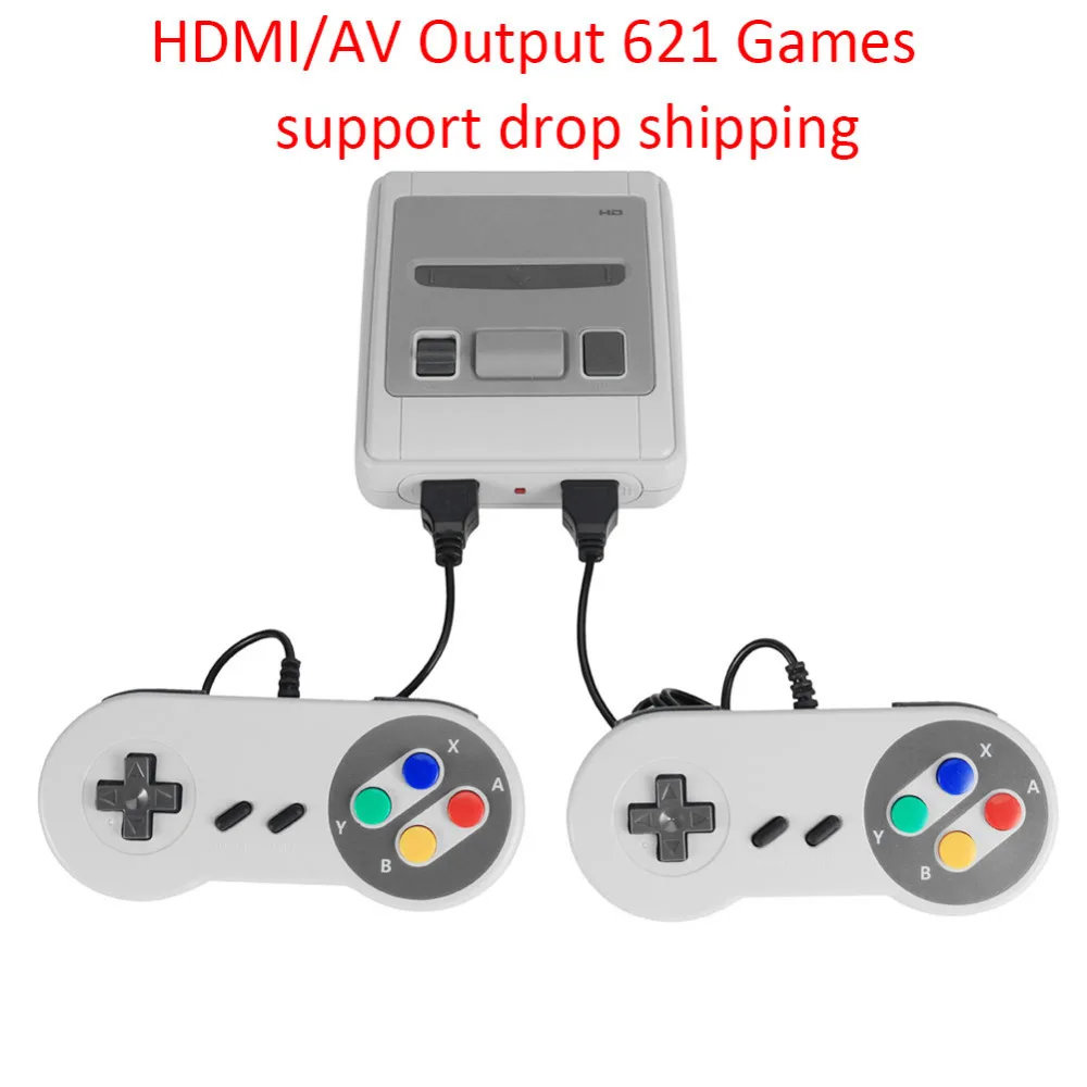 HDMI/AV выход 8 бит Ретро видео игровая консоль 621 игры детство Мини Классический 4K ТВ