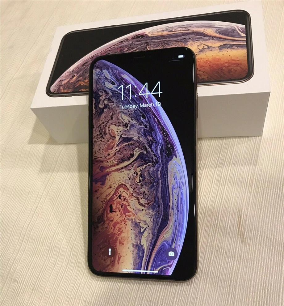 apple cell phones Original Apple iPhone Xs 5.8" 4GB RAM 64GB/256GB/512GB ROM Mobile Phone LTE Hexa Core Dual 12MP iOS12 Face ID NFC A12 Bionic iphone cell phones for sale