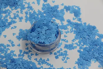

TCF505 Solvent resistant -Neon Blue Color Mickey Mouse shape Confetti Spangles for Nail Polish DIY decoration 1Pack =50g
