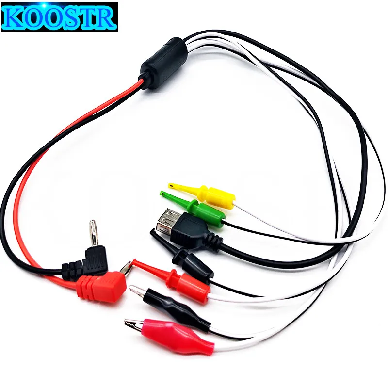 1Pc Alligator Clips Banana Plug Connection Port Power Supply Test Lead Cable  XD 