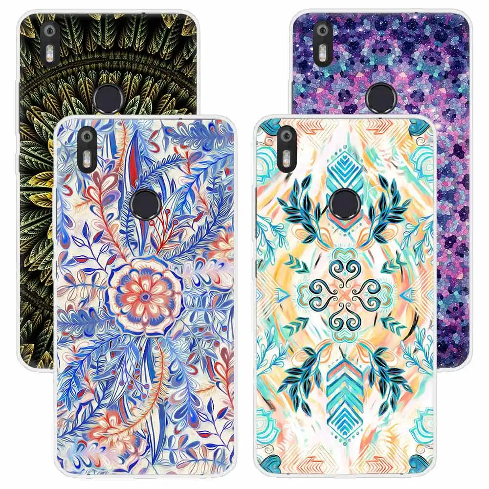 

Phone Case for BQ Aquaris U2 Lite V Plus X Pro M 2017 VS Magic flower Exquisite pattern TPU Soft Silicone Protective Back cover