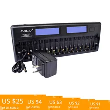 PALO PL-NC31 Intelligent Battery Charger Two Speedy Smart Charger w/ 16 Battery Slots for 1.2V Ni-MH Ni-CD AAA AA Batteries