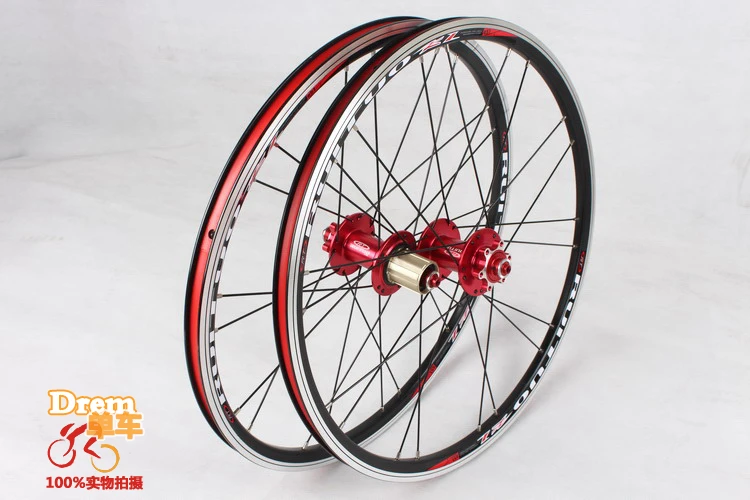 Sale 20inch RT *1-3/8 V /Disc Brake 5 Peilin sealed bearing ultra smooth  451/406 wheel wheels BXM folding bike Rim Rims 3