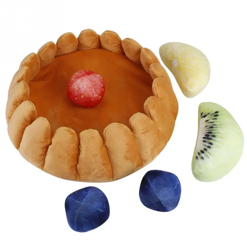 Симпатичная подстилка для животных Tart кровать войлочная будка с фруктовой подушечкой для собак кошек сохраняет тепло - Цвет: Цвет: желтый