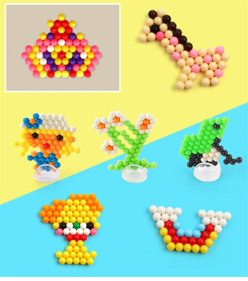 24 цвета 500 шт. 5 мм Aqua волшебные шарики DIY 3D паззлы игрушка Хама бусины perler развивающие подарок Perlen узнать детей игрушечные лошадки