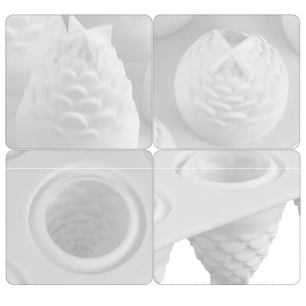 Pine Cone Silicone Fondant Cake Moulds Chocolate Jelly Candy Silicone Mold Cupcake Diy Baking Decoration Tool For Christmas Nan