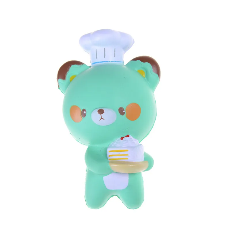 Wholesales Jumbo Panda Cell Phone Strap Chef Pastry Bear Bread Slow Rising Toy Cartoon Cake Bun With Fragrant 14CM | Мобильные