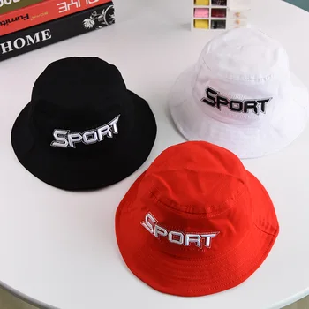 

Baby hats Children sport fisherman hat visor child cotton embroidery pot cap baby summer autumn sun hat kids photography props