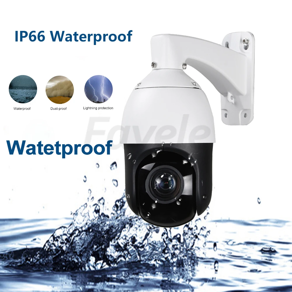 IP66 Outdoor CCTV 2MP Auto Tracking PTZ Camera Person Detect Humanoid Recognition H.265 IP Camera I