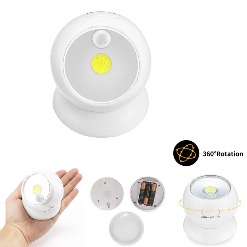 Intelligent Multi function Induction Lamp 360 Degree Rotating Super