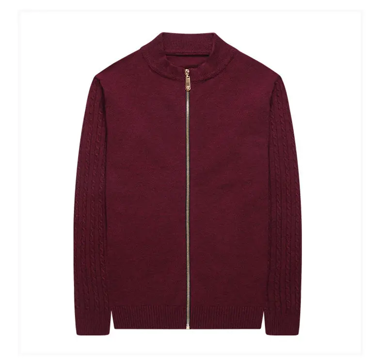 MuLS Colored Wool Men Cardigan Jackets Sweater Autumn Winter Zipper Sweater Male Cardigan Coats Men Fashion Knitwears Drop ship 01