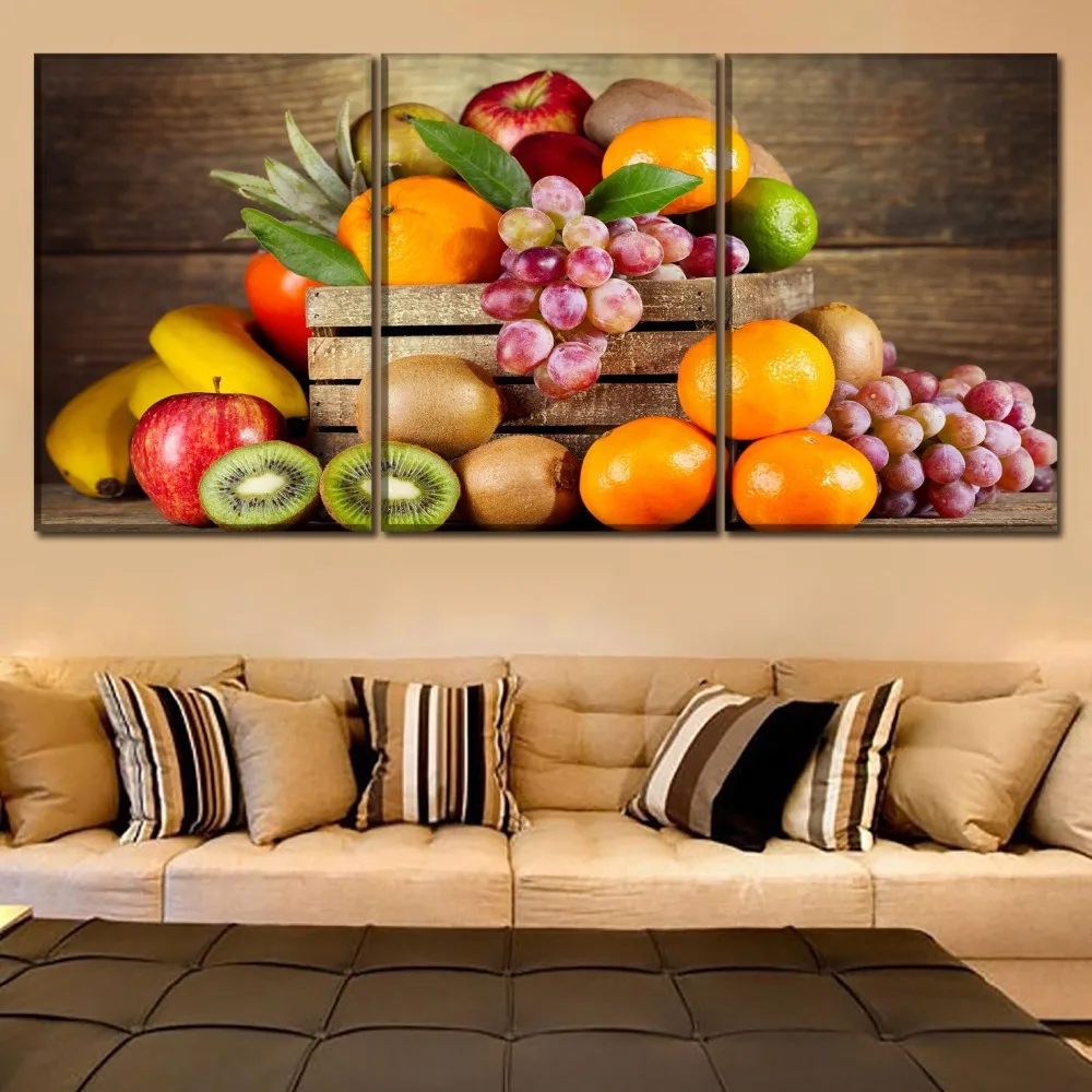 Canvas Pictures Kitchen & Restaurant Wall Art Decor Framework 3 Pieces