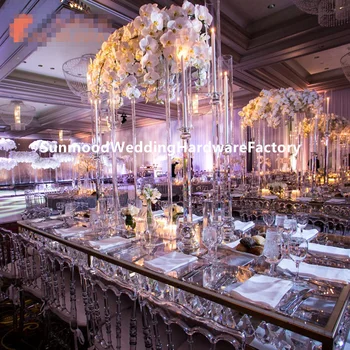 

new Acrylic crystal wedding flower vase aisle road lead flowers holder party table centerpieces decor wedding venue props y007