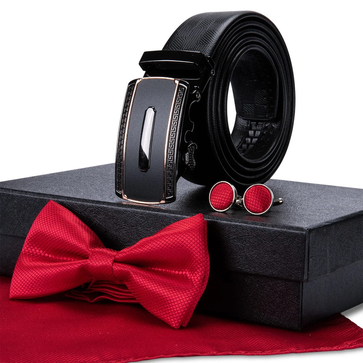 

Barry.Wang Fashion Designers 29 Styles Luxury Automatic Buckle Leather Belts Business Male Alloy Buckle Black Belts for Men