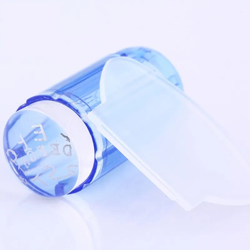 1/Set Clear Jelly Nail Stamper Transparent Blue Purple ...