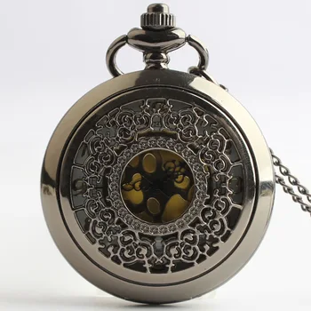 

Drop Shipping Vintage Bronze Pendant Pocket Quartz Mens Fob Watch Necklace New Arrival Casual Unisex Gifts