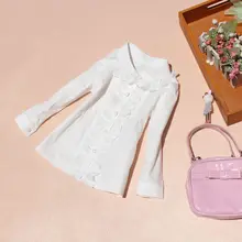Детские для малышей и подростков хлопковая белая блузка для девочек осень с длинным рукавом Кружево отложной воротник школьница Топы корректирующие Детские рубашки jw2433