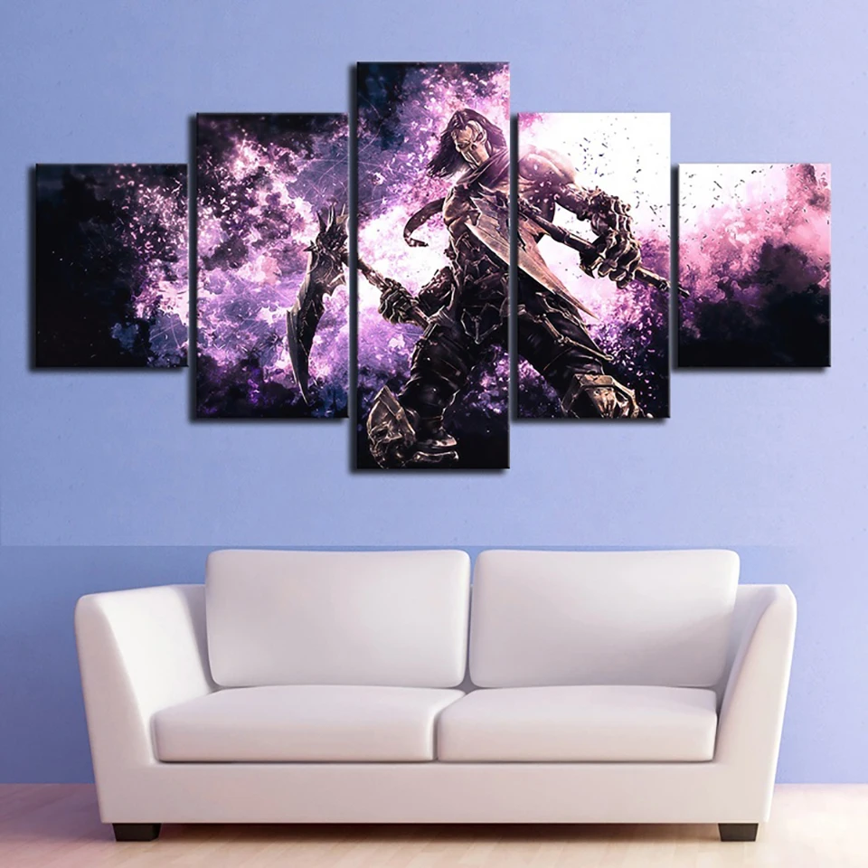 5-piezas-HD-imagen-pared-Darksiders-la-ira-de-la-guerra-juego-Video-cartel-Arte-de (1)
