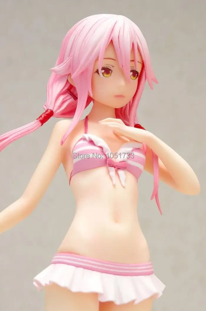 16 см аниме Guilty Crown Yuzuriha Inori Beach Queens Ver. 1/10 ПВХ фигурка сексуальная девушка Коллекционная модель игрушки