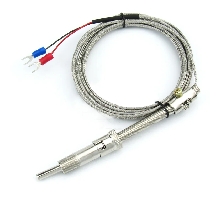 

K E Shielded Wire Pressure Spring Thermocouple WRNT-01/02 Pressure Spring Couple Temperature Sensor Probe Temperature Line