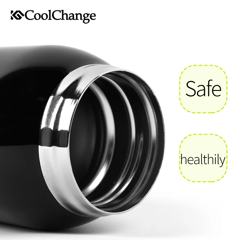 Портативная велосипедная бутылка CoolChange из нержавеющей стали для езды на