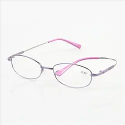 Женские высококачественные ультралегкие оправа с эффектом памяти, повседневные Модные фиолетовые розовые очки для чтения