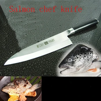 

2018 Free Shipping YILang stainless steel kitchen knife salmon sashimi raw fish fillet chef knife cooking knives Sashayed gift