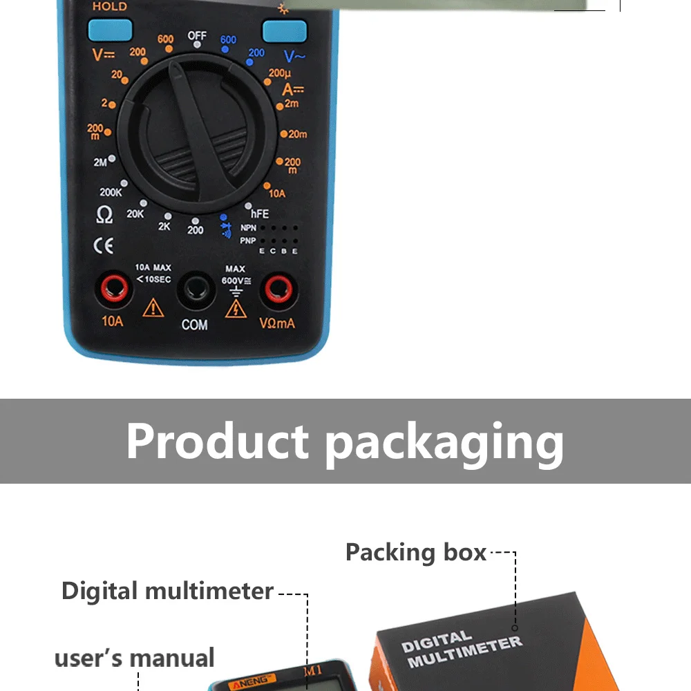 ANENG M1 Цифровой мультиметр esr метр мультиметровый тестер истинный rms цифровой мультиметр Тестеры мультиметр рихметры dmm 400a