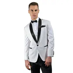 Новое поступление мужские Костюмы Groomsmen шаль нагрудные жениха Смокинги для женихов One Button Свадебный Best человек костюм (куртка + Брюки для