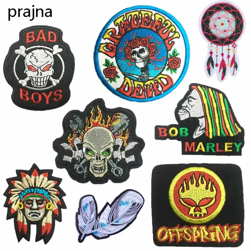 

Prajna American Indian Badge Jacket Clothes Stickers Dreamcatcher Diy Fashion Accessories Iron On Patches Parches punk logo D