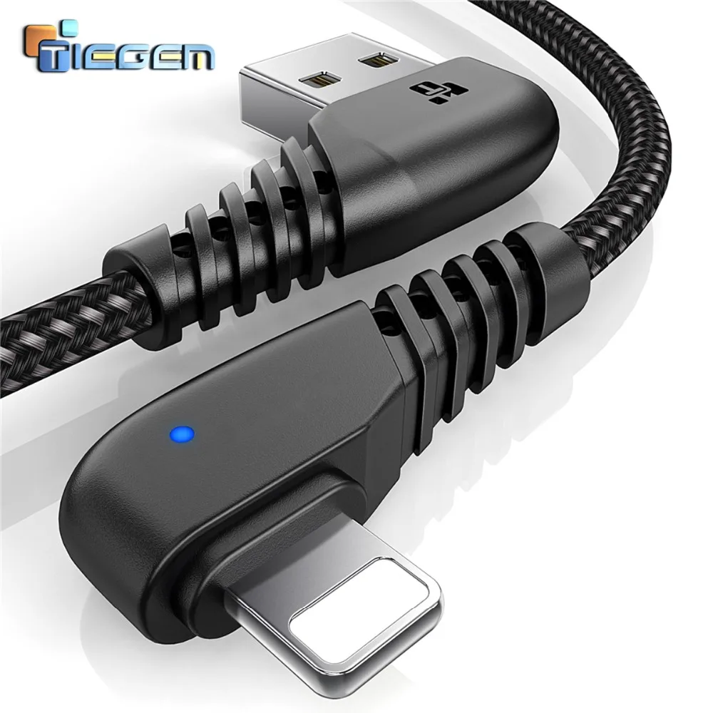USB-кабель TIEGEM для iPhone X 8 7 6 5 6s Plus кабель быстрой зарядки 8-контактный мобильный