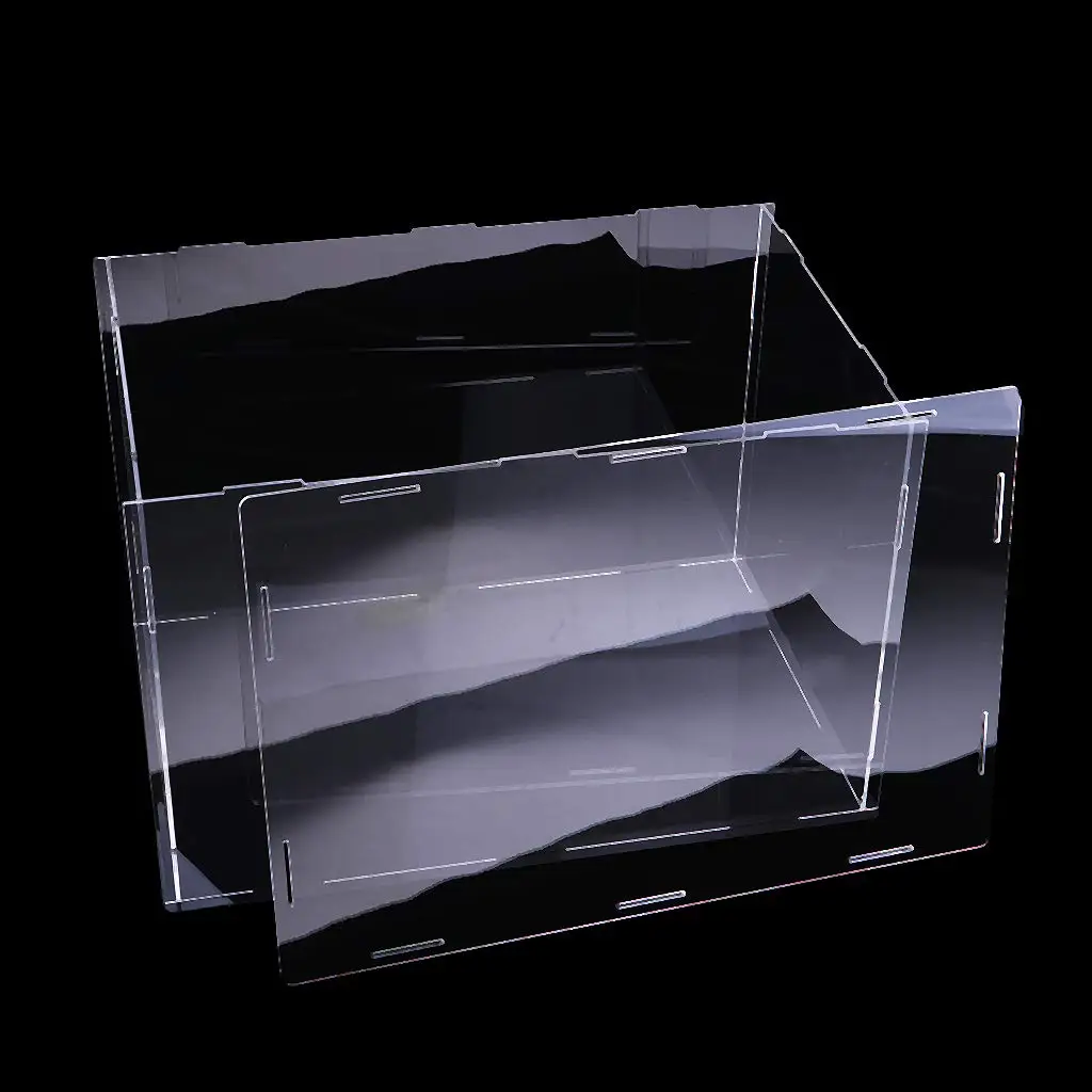 lahomia Grande Vitrine Acrylique Transparente de Voiture de Poupée de Jouet 40x30x30cm 