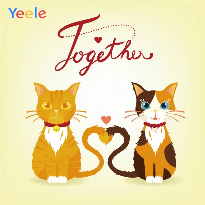 

Yeele Photocall Friends Together Cat Room Painting Photography Backdrops Personalized Photographic Backgrounds For Photo Studio